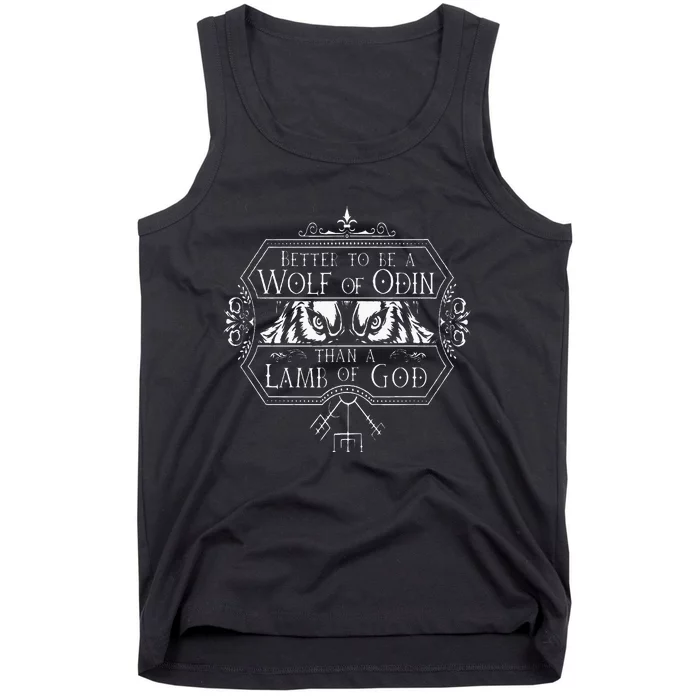 Better To Be A Wolf Of Odin Tank Top