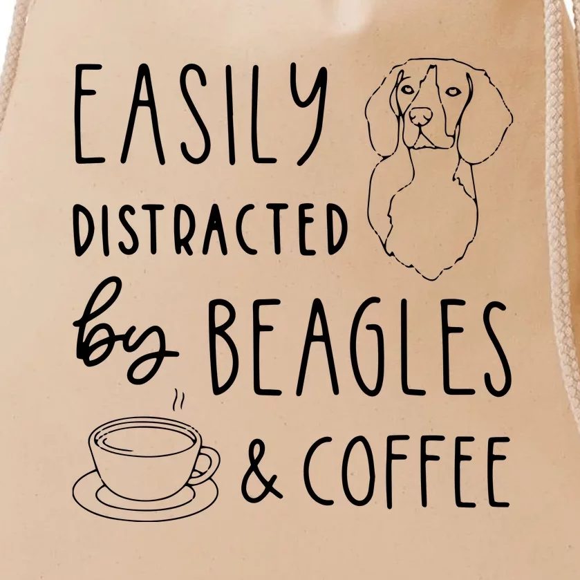 Beagle T Beagle Lover Beagles Coffee Drawstring Bag