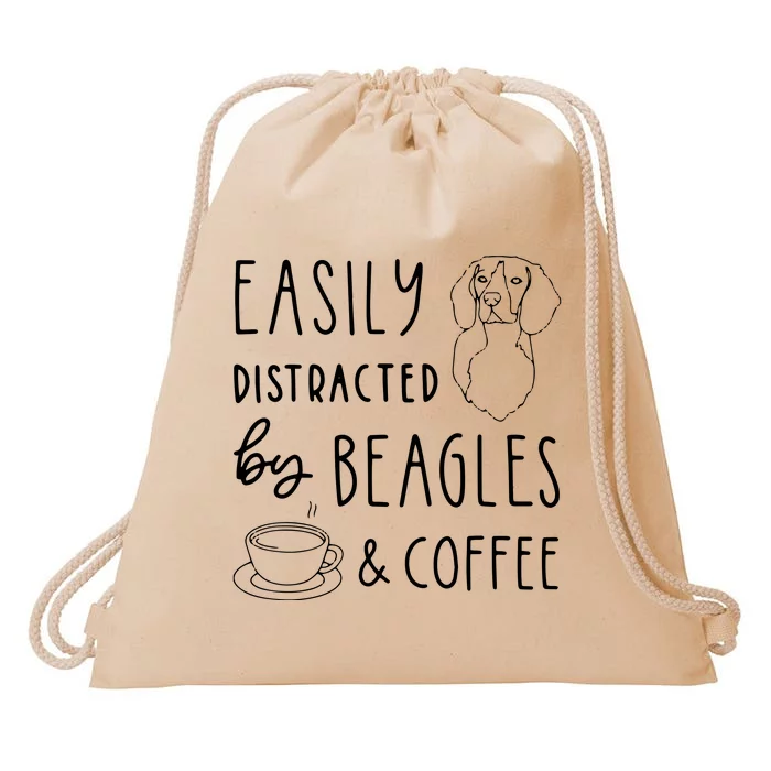 Beagle T Beagle Lover Beagles Coffee Drawstring Bag