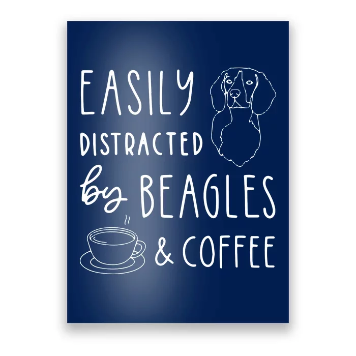 Beagle T Beagle Lover Beagles Coffee Poster