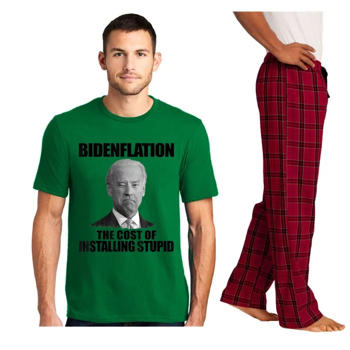 Bidenflation The Cost Of Installing Stupid Funny Anti Biden Pajama Set