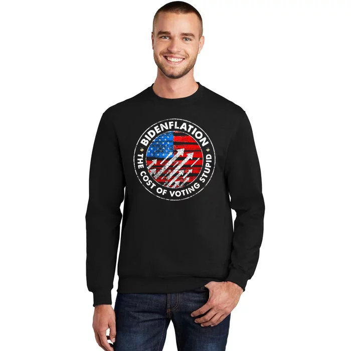 Bidenflation The Cost Of Voting Stupid Joe Biden Inflation Sweatshirt