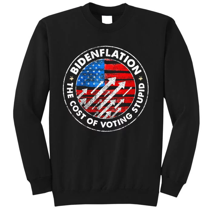 Bidenflation The Cost Of Voting Stupid Joe Biden Inflation Sweatshirt