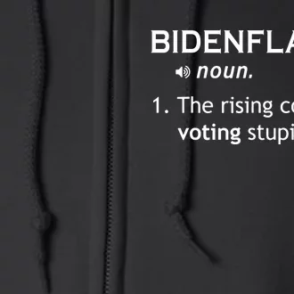 Bidenflation The Cost Of Voting Stupid Full Zip Hoodie