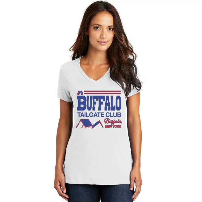 Buffalo Tailgate Club Buffalo New York Women's V-Neck T-Shirt