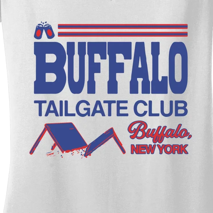 Buffalo Tailgate Club Buffalo New York Women's V-Neck T-Shirt