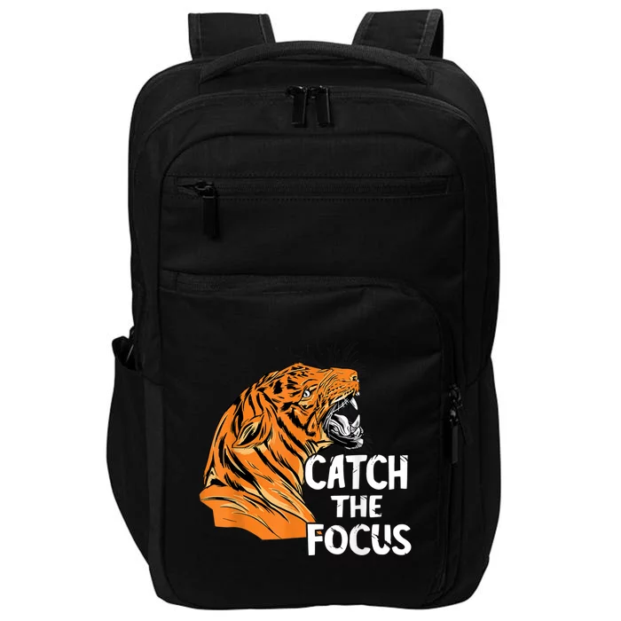 Bengal Tiger Catch The Focus Tiger Head Bengal Tiger Face Impact Tech Backpack