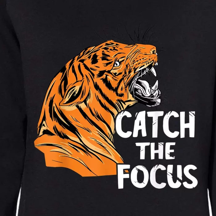 Bengal Tiger Catch The Focus Tiger Head Bengal Tiger Face Womens California Wash Sweatshirt