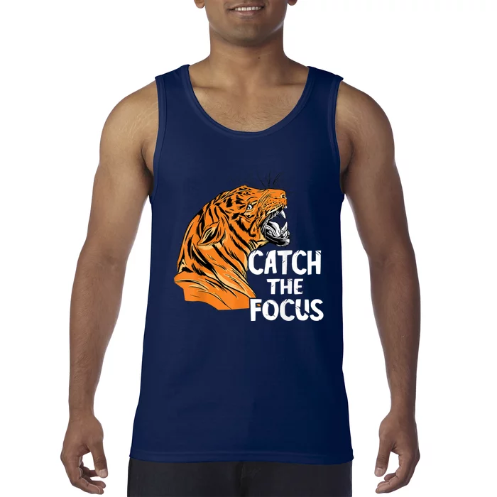 Bengal Tiger Catch The Focus Tiger Head Bengal Tiger Face Tank Top