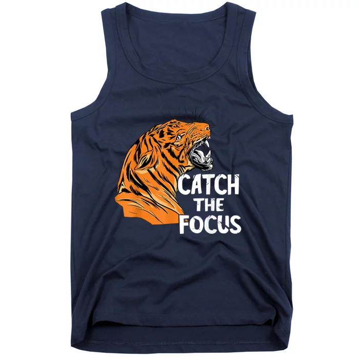 Bengal Tiger Catch The Focus Tiger Head Bengal Tiger Face Tank Top