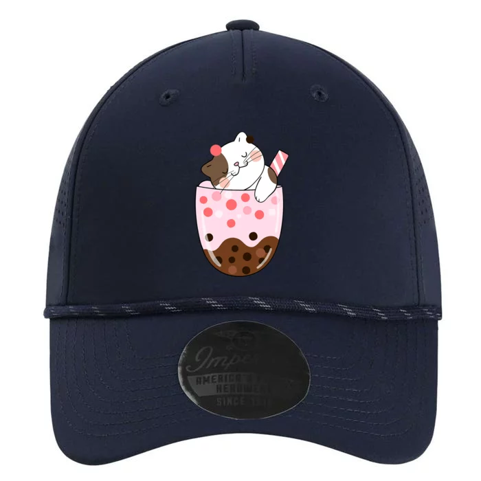 Boba Tea Cat Bubble Tea Kawaii Anime Japanese Girls Teenager Performance The Dyno Cap