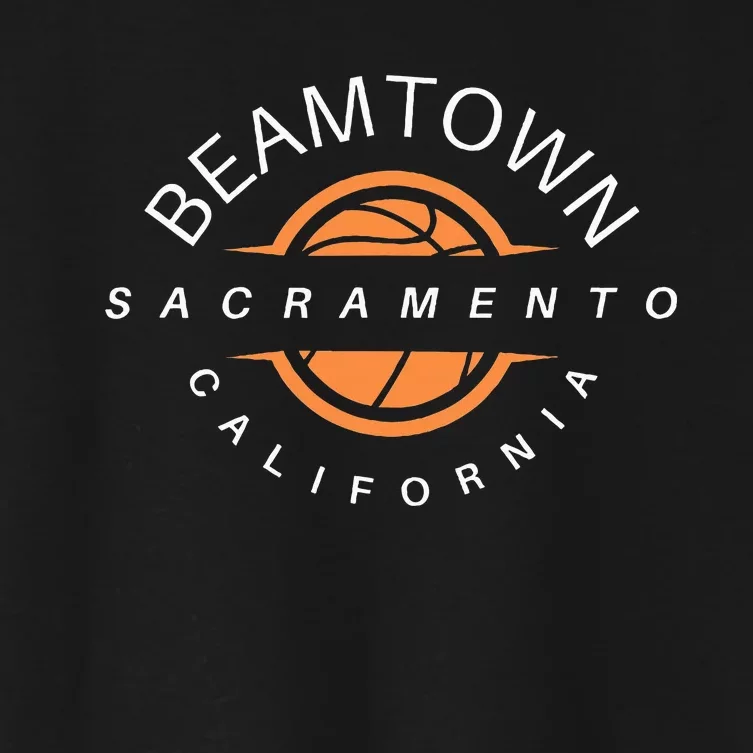 Beam Town City Swish Sacramento California Women's Crop Top Tee