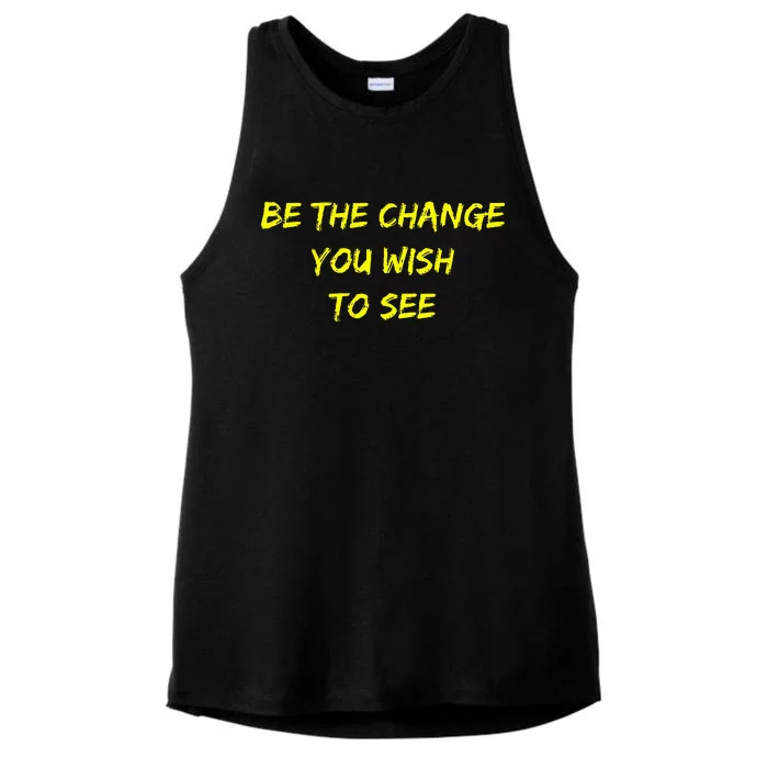 Be The Change Ladies Tri-Blend Wicking Tank