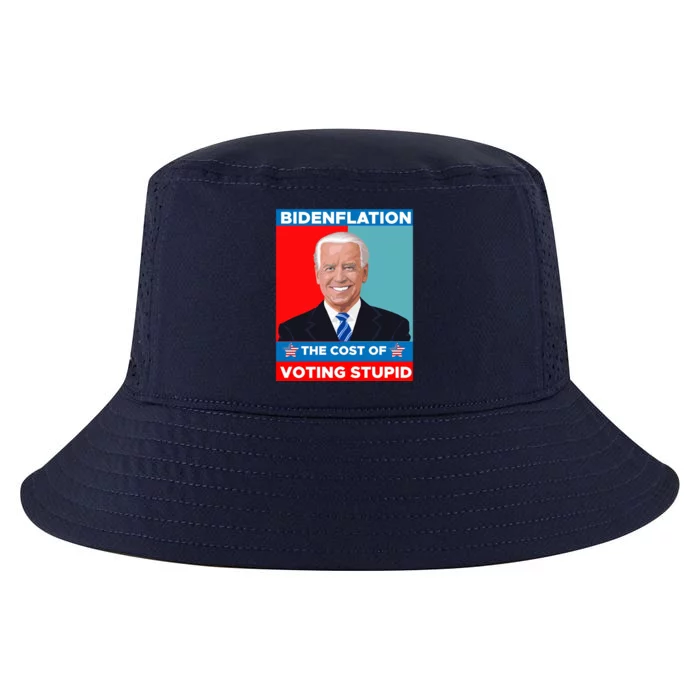 Bidenflation The Cost Of Voting Stupid Funny Joe Biden Cool Comfort Performance Bucket Hat