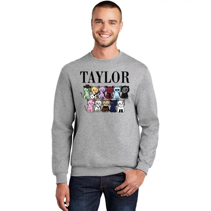 Birthday Taylor Cat Lover Tall Sweatshirt