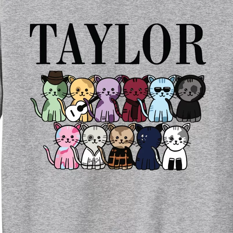 Birthday Taylor Cat Lover Tall Sweatshirt