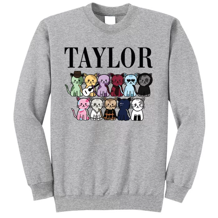 Birthday Taylor Cat Lover Tall Sweatshirt