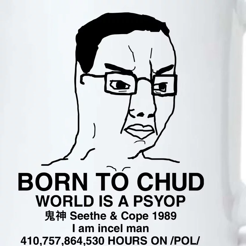 Born To Chud World Is A Psyop Seethe & Cope 1989 Black Color Changing Mug