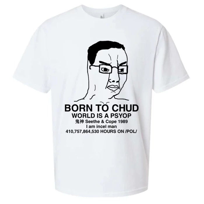 Born To Chud World Is A Psyop Seethe & Cope 1989 Sueded Cloud Jersey T-Shirt