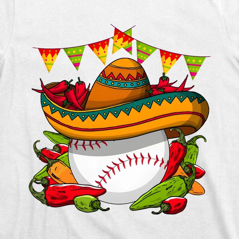 Baseball Team Cinco De Mayo Tacos And Baseball T-Shirt