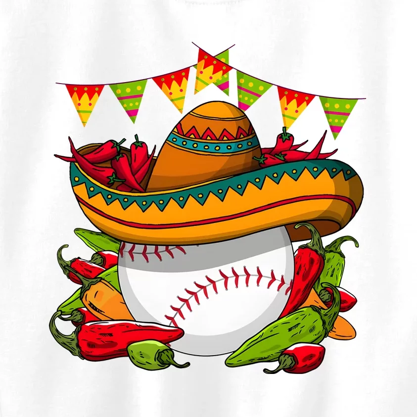 Baseball Team Cinco De Mayo Tacos And Baseball Kids Sweatshirt