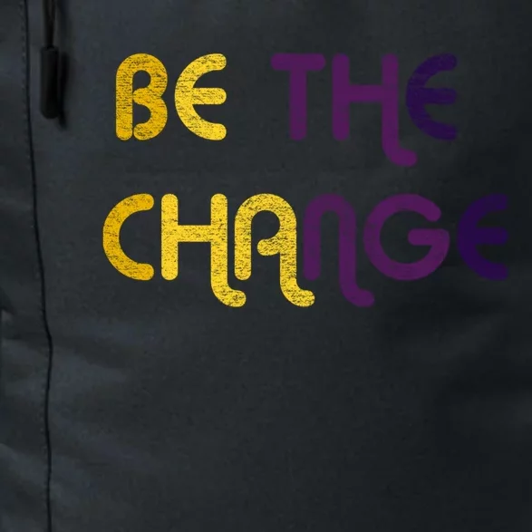 Be The Change Motivational Gift Daily Commute Backpack