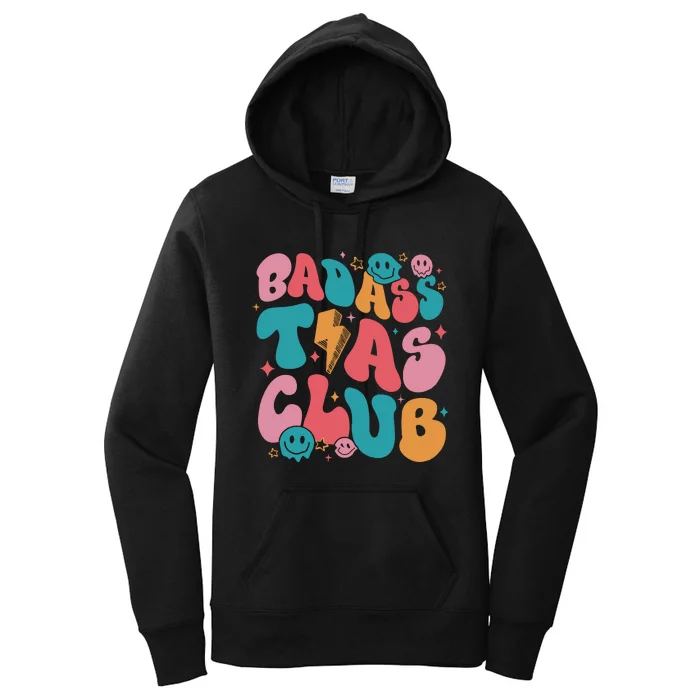 Badass Tia Cool Aunts Club Crewneck Cool Moms Women's Pullover Hoodie