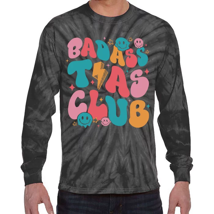 Badass Tia Cool Aunts Club Crewneck Cool Moms Tie-Dye Long Sleeve Shirt