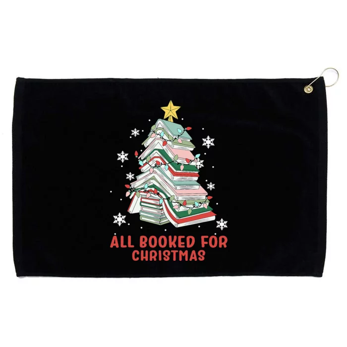 Book Tree Christmas Reading All Booked For Christmas Grommeted Golf Towel