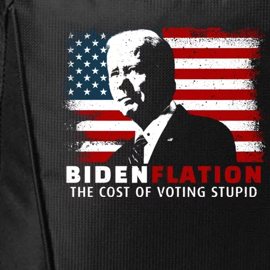 BidenFlation The Cost Of Voting Stupid Biden Flation City Backpack