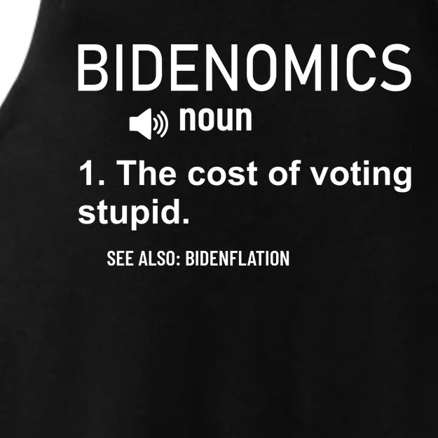 Bidenomics The Cost Of Voting Stupid Ladies Tri-Blend Wicking Tank