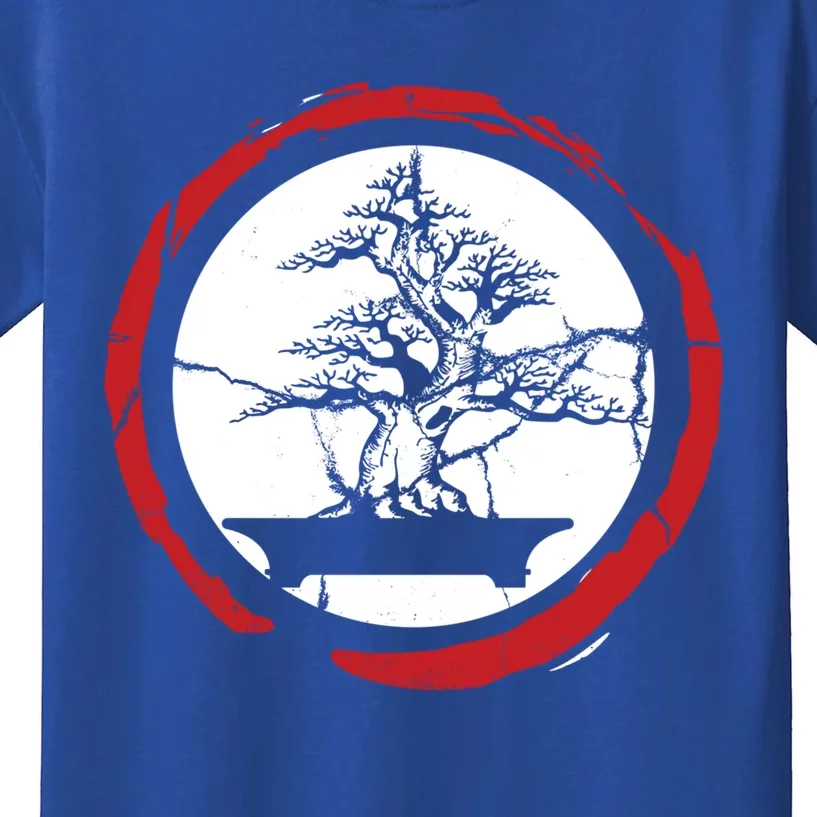 Bonsai Tree Circle Japanese Trees Meditation Yoga Buddhist Gift Kids T-Shirt