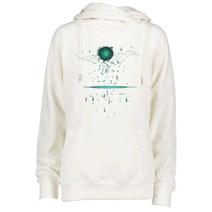 Binary Tree Coding Computer Programmer Womens Funnel Neck Pullover Hood