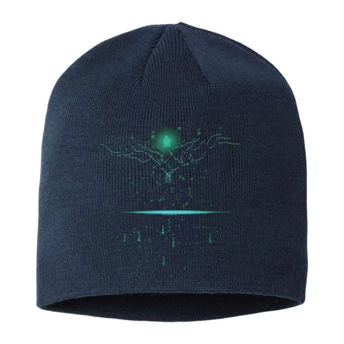 Binary Tree Coding Computer Programmer 8 1/2in Sustainable Knit Beanie