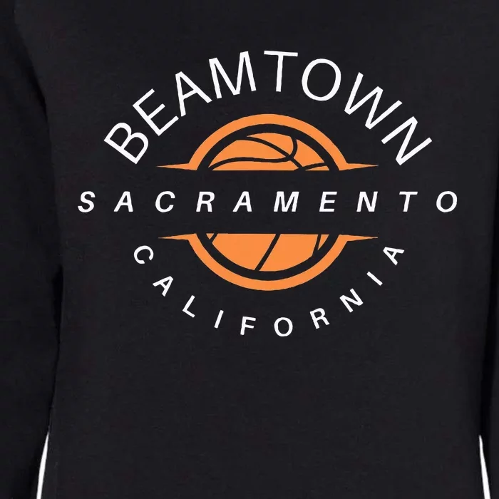 Beam Town City Swish Sacramento California Womens California Wash Sweatshirt