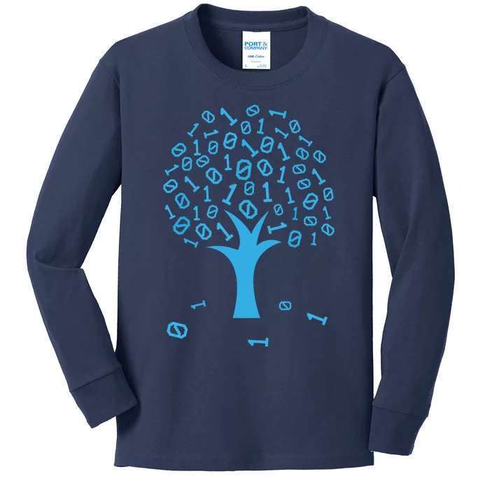 Binary Tree Computer Science Lovers Coding Kids Long Sleeve Shirt