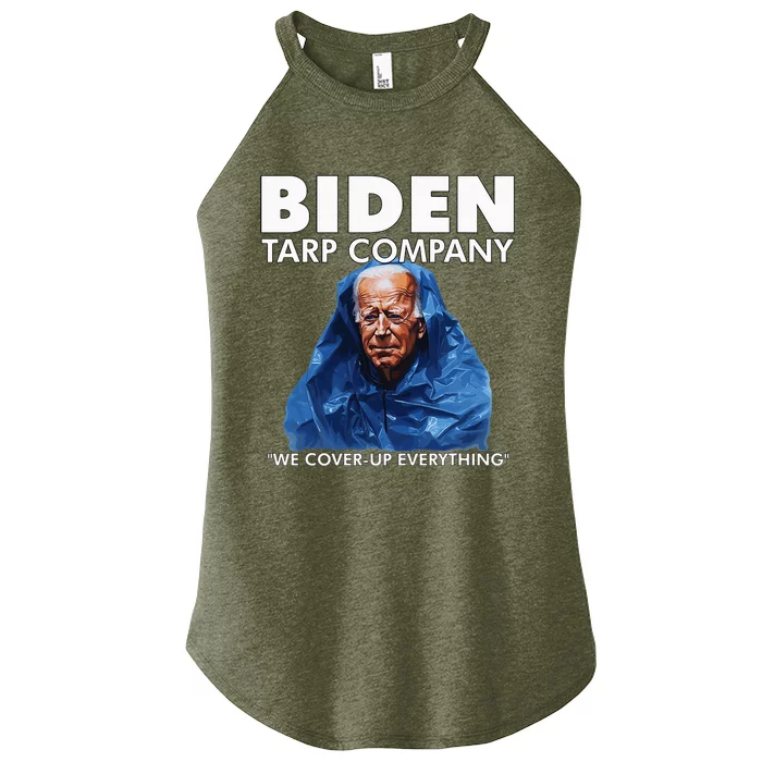 Biden Tarp Company Joe Biden Funny Anit Biden Women’s Perfect Tri Rocker Tank