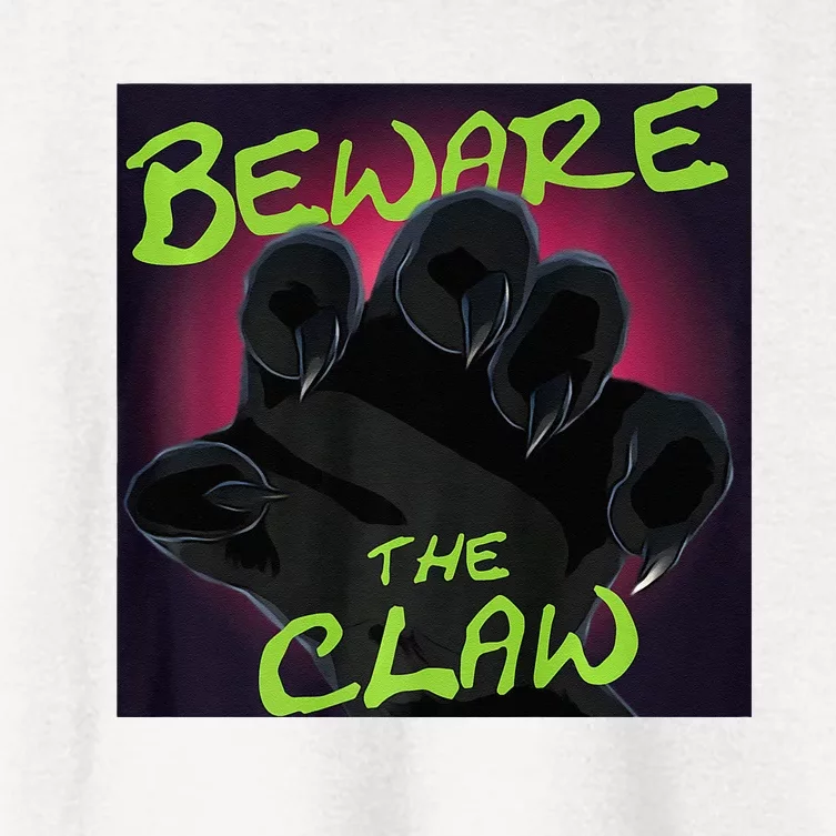 Beware The Claw Women's Crop Top Tee