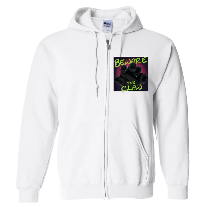 Beware The Claw Full Zip Hoodie