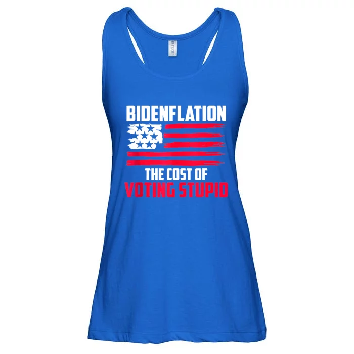 Bidenflation The Cost Of Voting Stupid Anti Biden Ladies Essential Flowy Tank