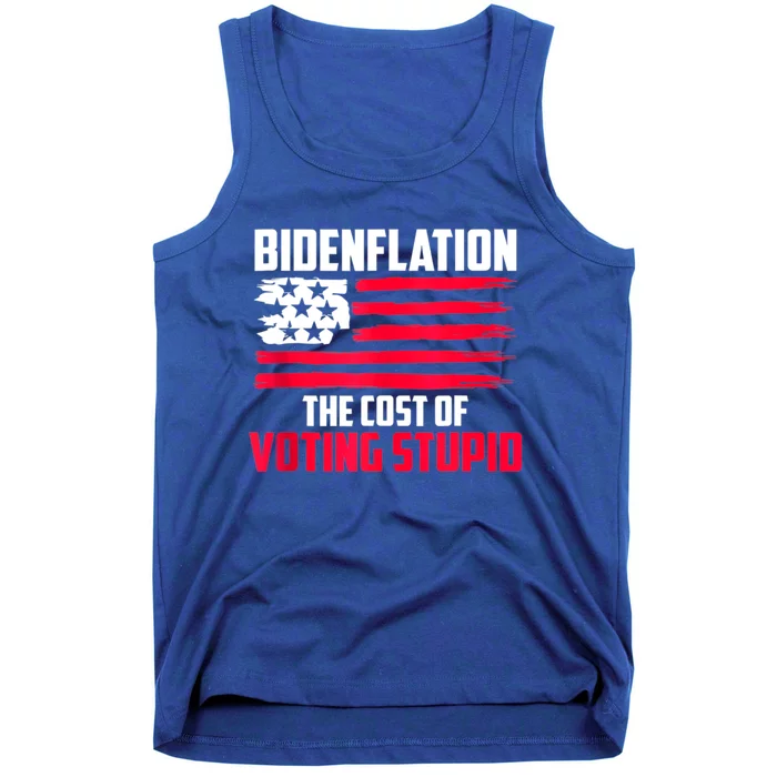 Bidenflation The Cost Of Voting Stupid Anti Biden Tank Top