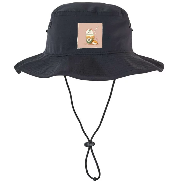 Boba Tea Cat Kawaii Anime Japanese Kawaii Neko Legacy Cool Fit Booney Bucket Hat