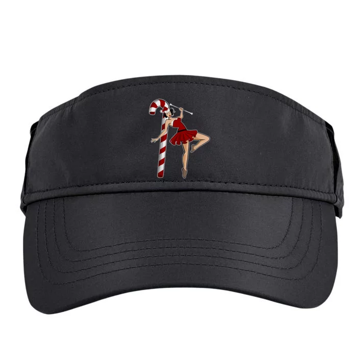 Baton Twirling Christmas Majorette Pinup Twirler Dance Girl Adult Drive Performance Visor