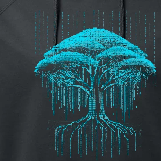 Binary Tree Coding Computer Programmer Performance Fleece Hoodie