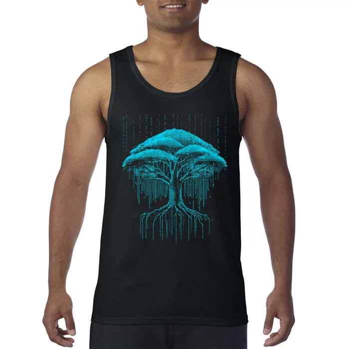 Binary Tree Coding Computer Programmer Tank Top