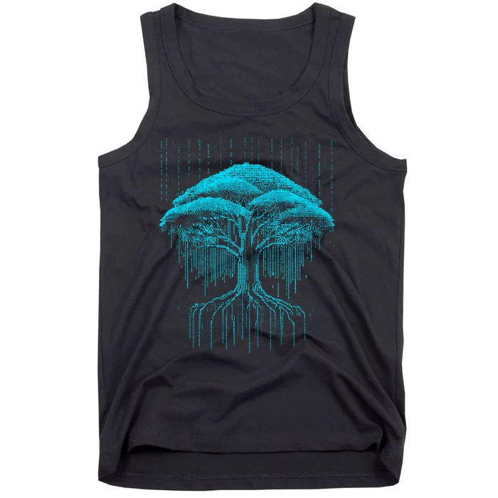 Binary Tree Coding Computer Programmer Tank Top