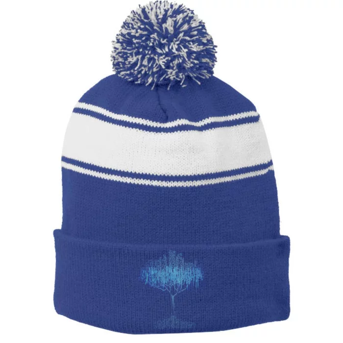 Binary Tree Coding Computer Programmer Meaningful Gift Stripe Pom Pom Beanie