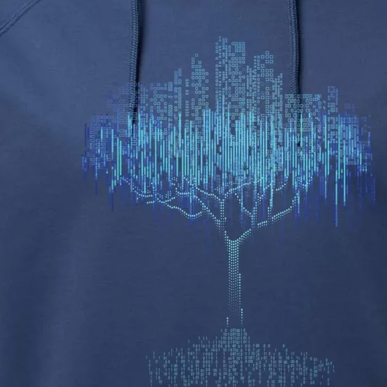 Binary Tree Coding Computer Programmer Meaningful Gift Performance Fleece Hoodie