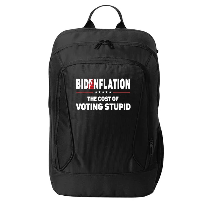 BidenFlation The Cost Of Voting Stupid Biden Flation City Backpack