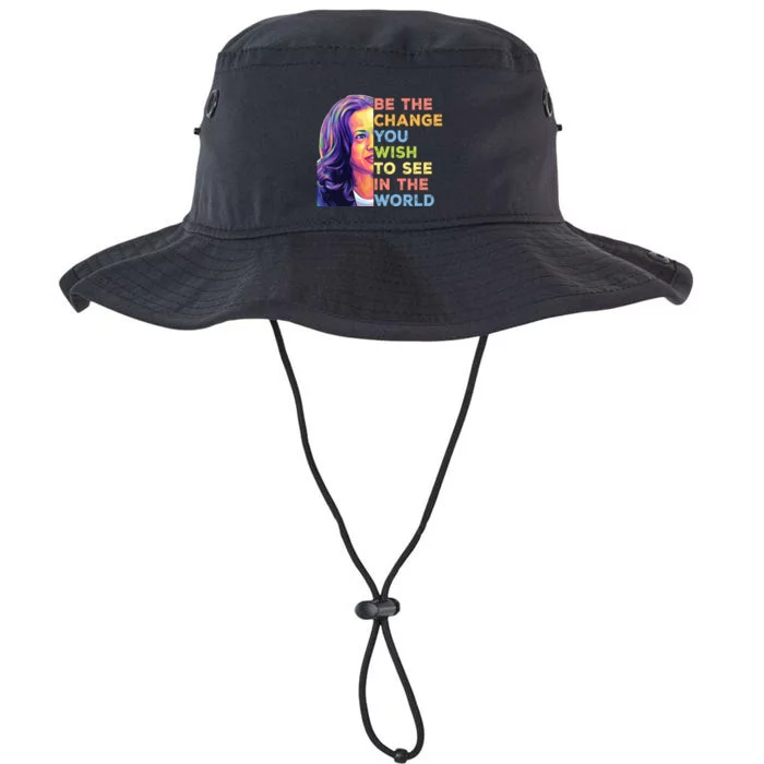 Be The Change You Wish To See Inspirational Quote Legacy Cool Fit Booney Bucket Hat